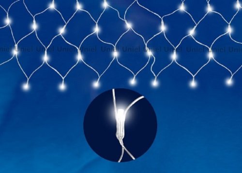 Гирлянда светодиодная "Сетка" Uniel N2520-240/DTA Белая 220В 10Вт 240шт/м IP20 2,5х2м фото Гирлянда светодиодная "Сетка" Uniel N2520-240/DTA Белая 220В 10Вт 240шт/м IP20 2,5х2м картинка